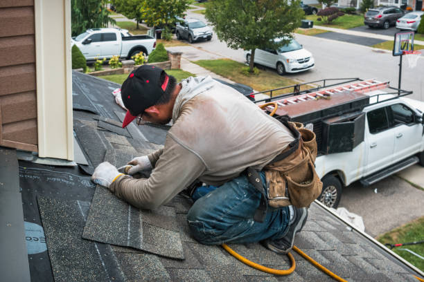 Professional Roofing technician working in Highlands, NJ
